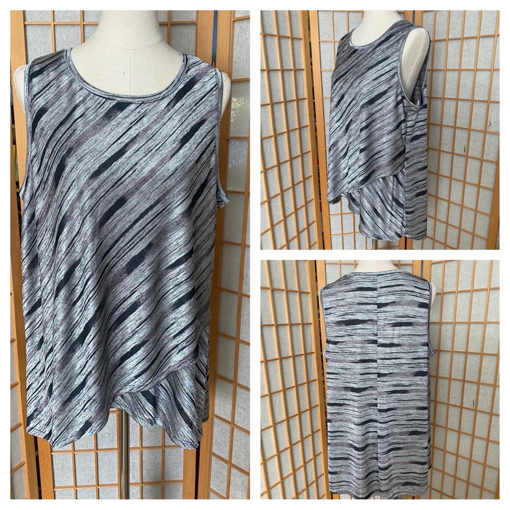 Apt.9 Sleeveless Crossover Top SZ XL